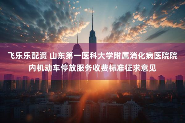 飞乐乐配资 山东第一医科大学附属消化病医院院内机动车停放服务收费标准征求意见