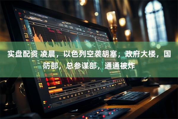 实盘配资 凌晨，以色列空袭胡塞，政府大楼，国防部，总参谋部，通通被炸